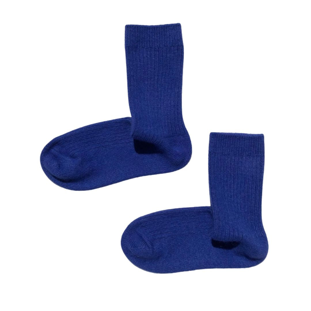 Angora Wool Socks - Blue