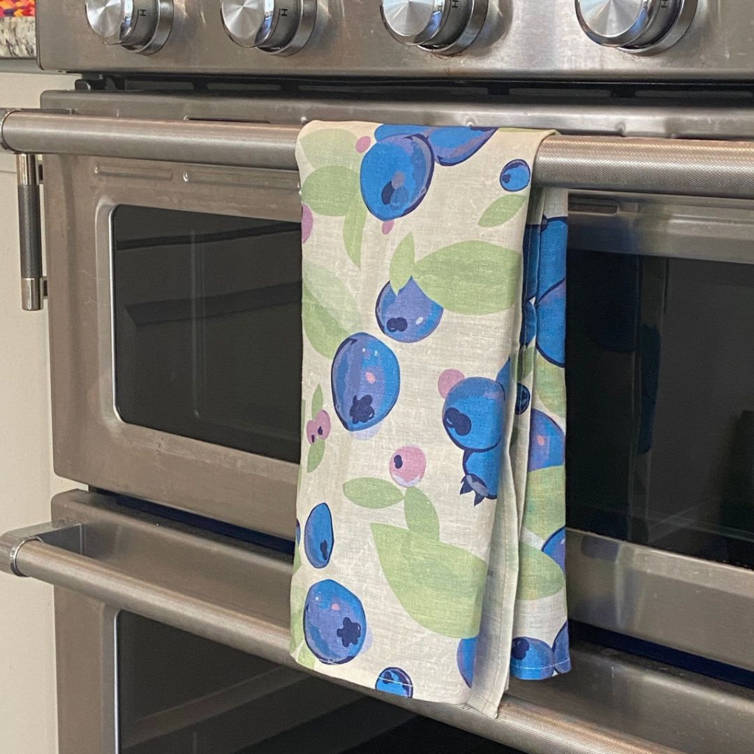 Blueberry - Linen Kitchen Towel
