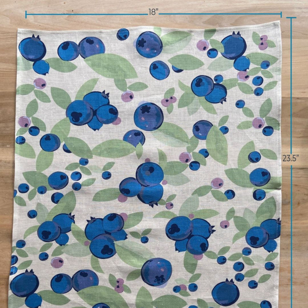 Blueberry - Linen Kitchen Towel