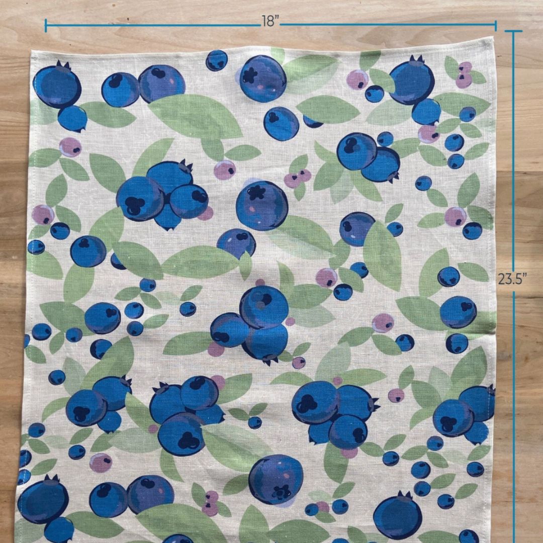 Blueberry - Linen Kitchen Towel