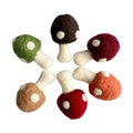 Felted Woodland Mushrooms - Set of 6