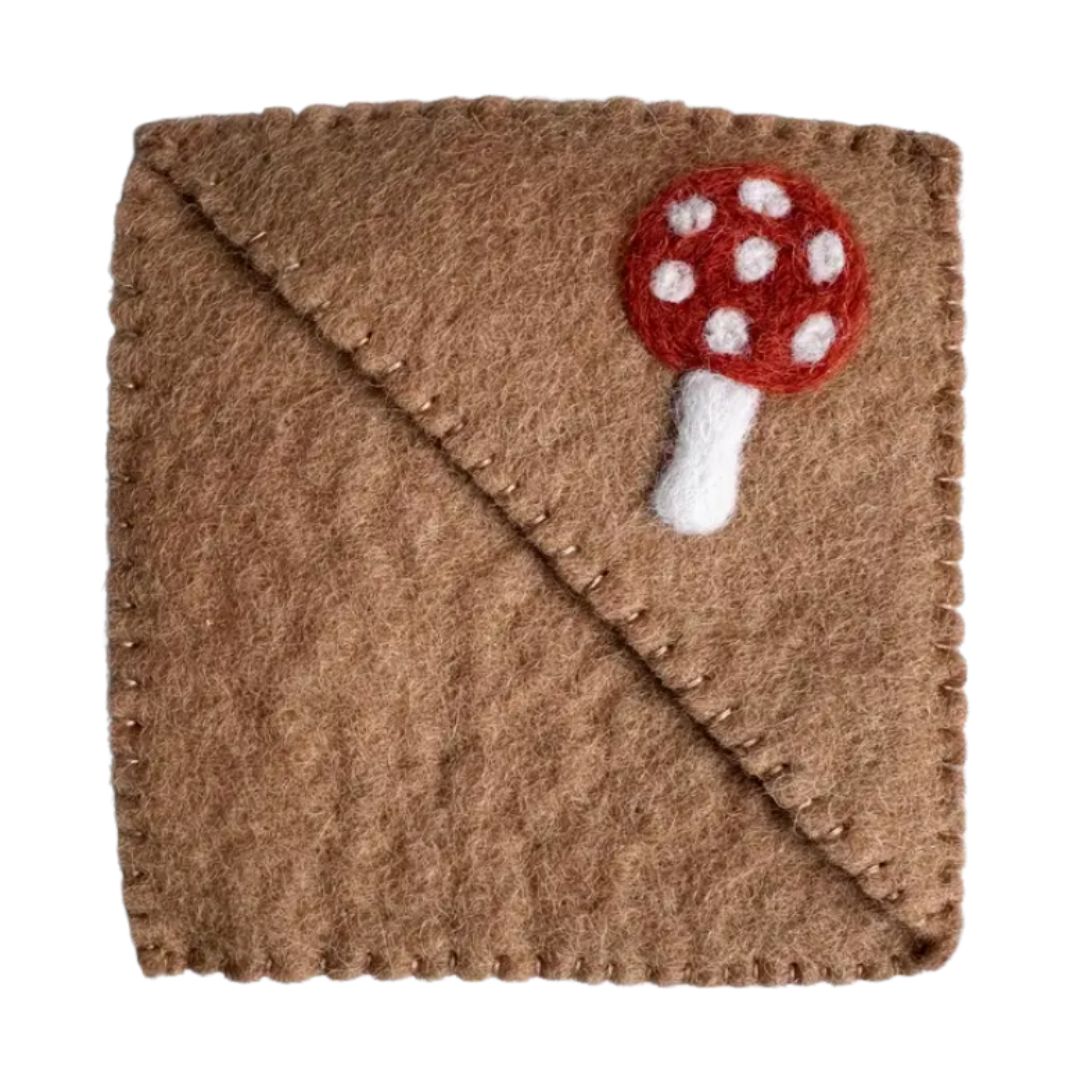 Felted Mushroom Bookmark