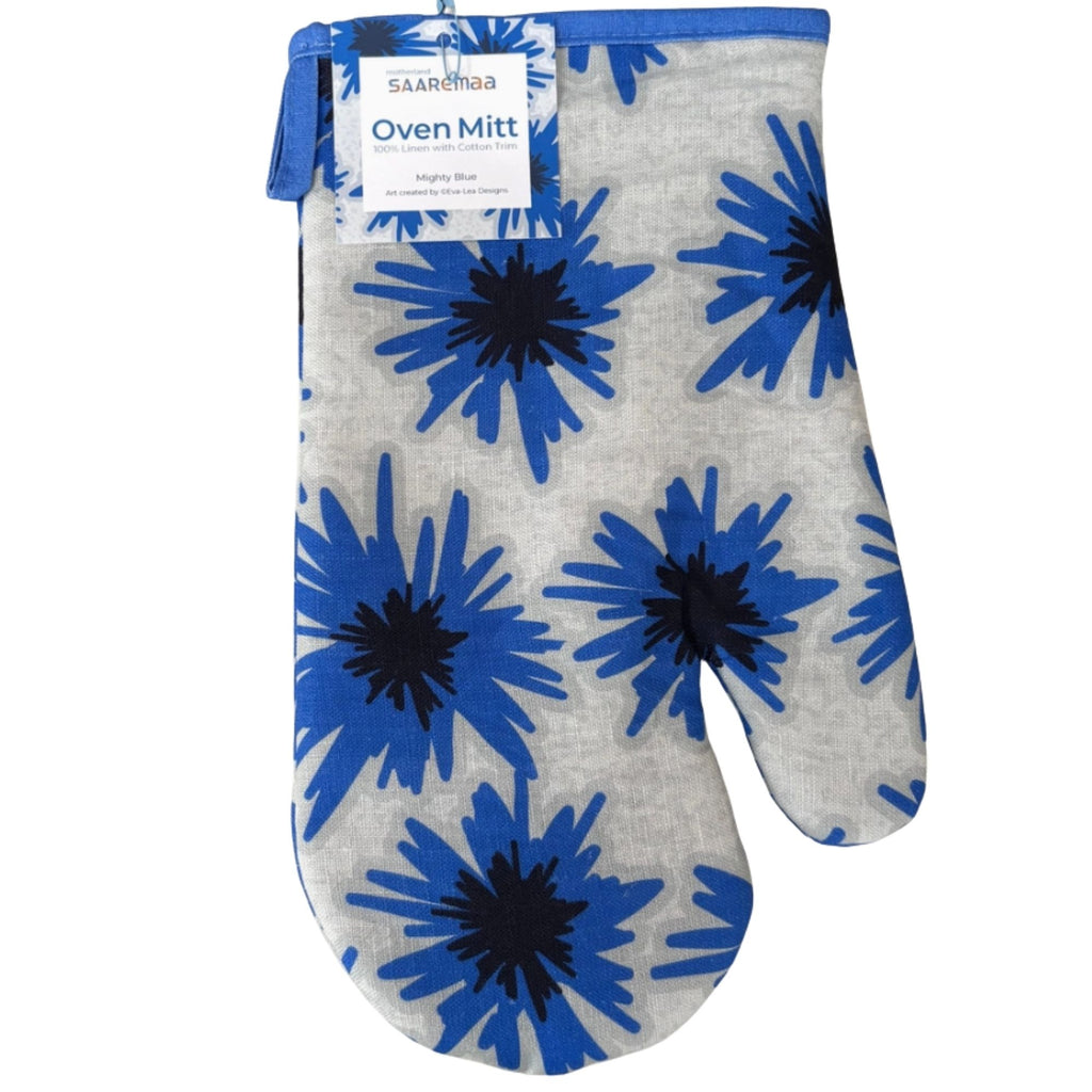 Mighty Blue Cornflower Oven Mitt