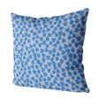 Rukki Fields Cornflower Throw Pillow Cover - 100% Linen