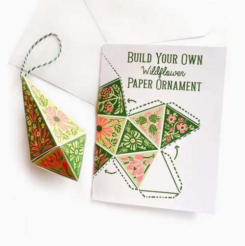 Build Your Own Wildflower Paper Ornament Card