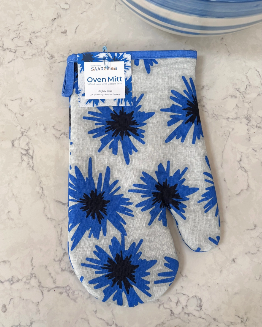 Mighty Blue Cornflower Oven Mitt