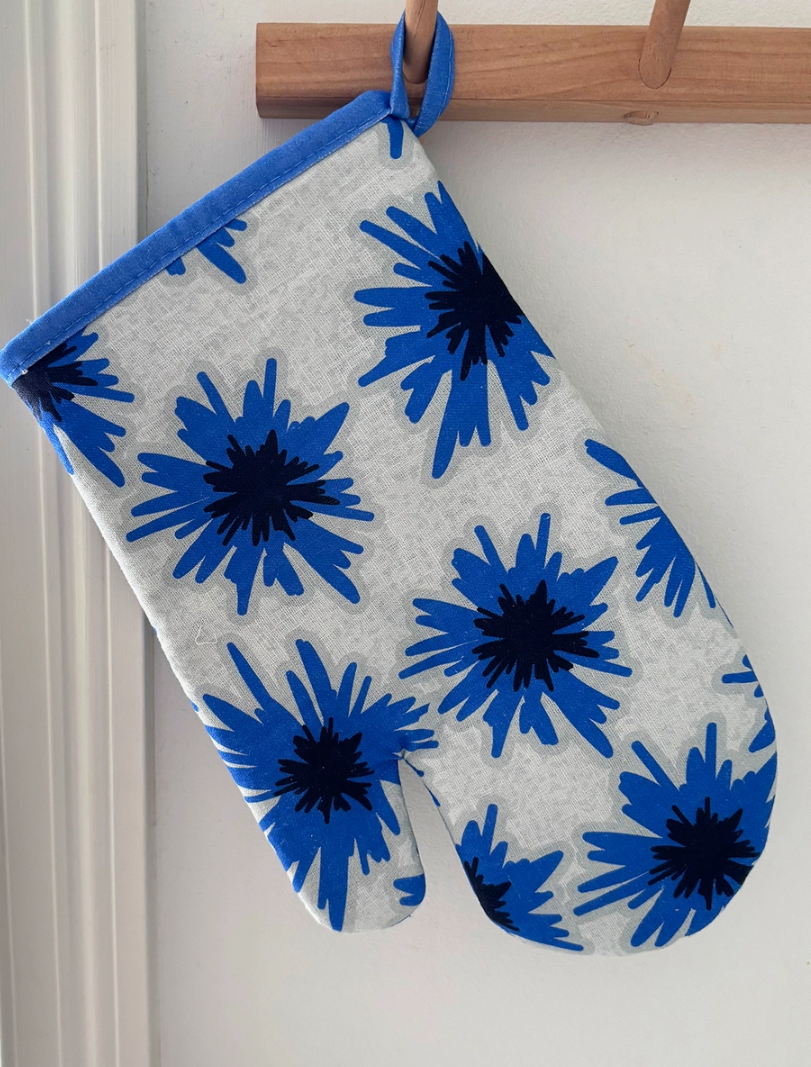Mighty Blue Cornflower Oven Mitt