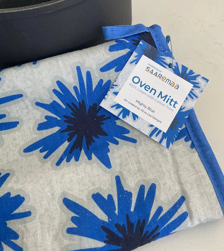 Mighty Blue Cornflower Oven Mitt