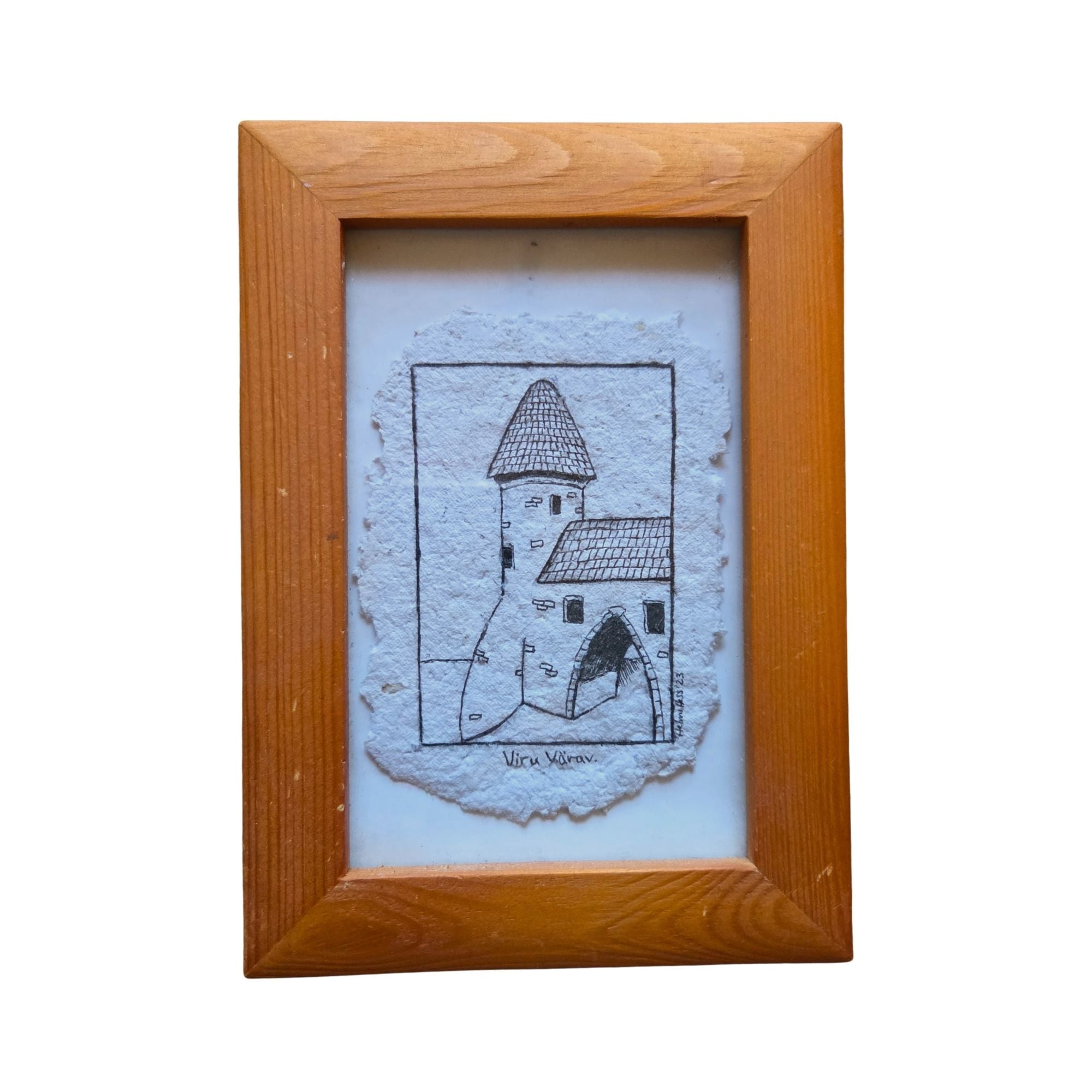 Viru Värav - Framed Original Drawing