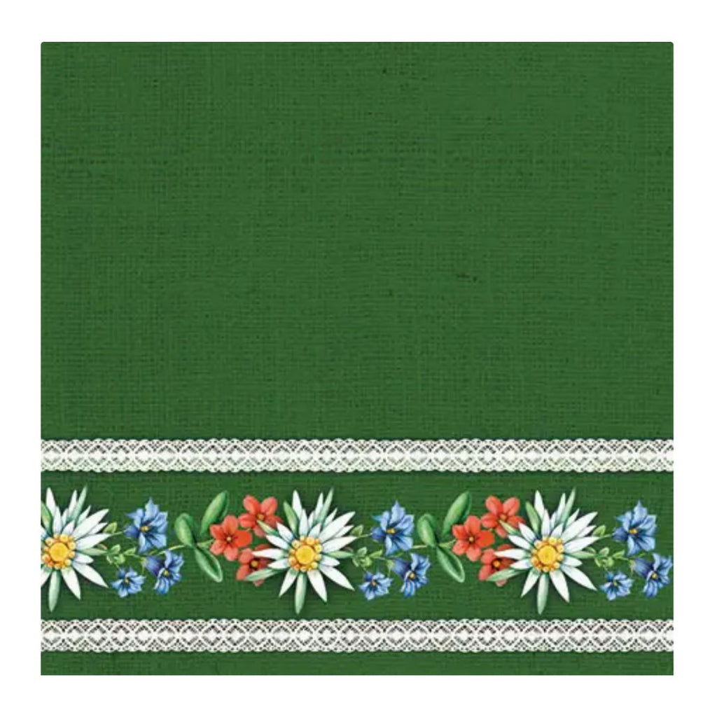 Embroidery Style Cocktail Napkin Pack