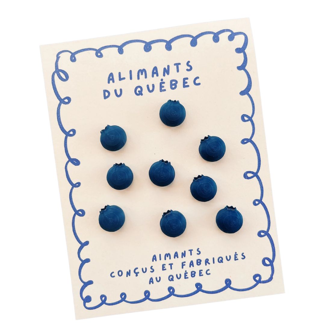 Blueberry Magnet Set of 9