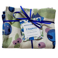 Blueberry Napkin Set in 100% Linen