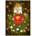 Searching for the Fern Flower - Folklore Art Postcard