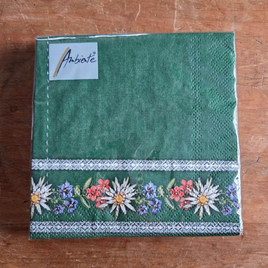 Embroidery Style Cocktail Napkin Pack