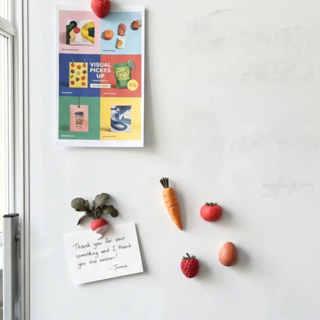 Raspberry Magnet Set of 5