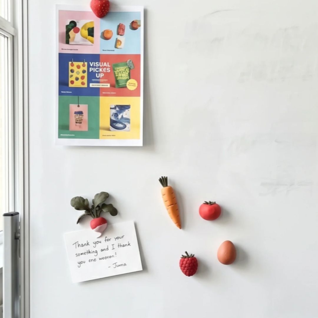 Raspberry Magnet Set of 5
