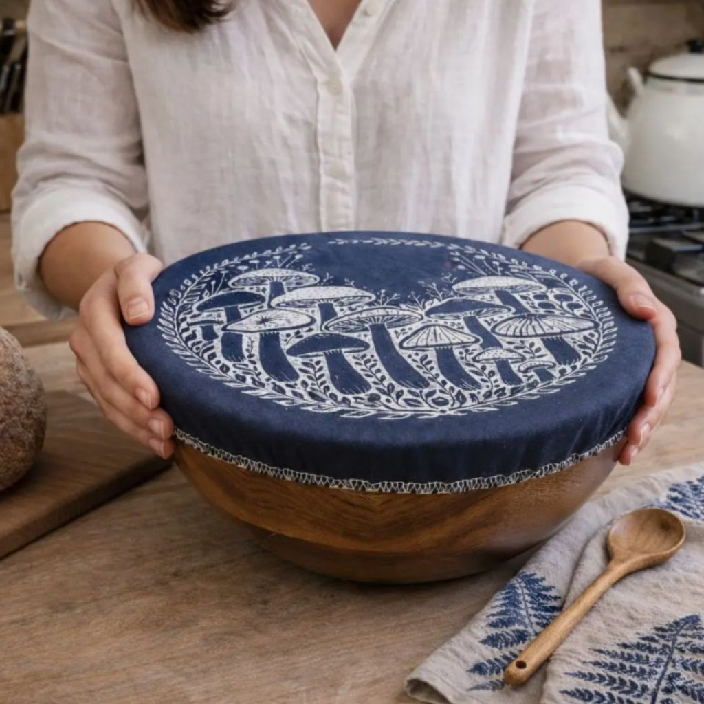Reusable Bowl Cover - Mushroom XL