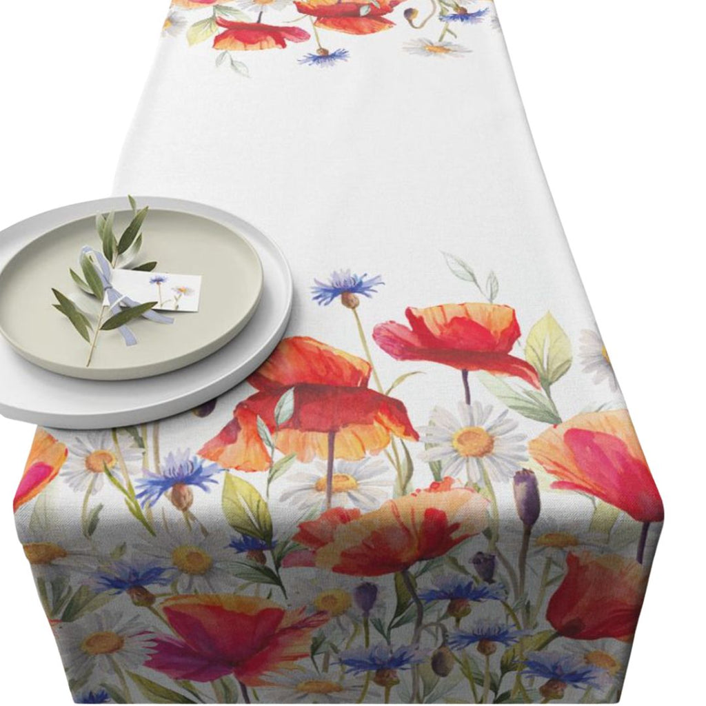 Poppies & Cornflowers Table Runner