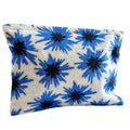 Mighty Blue Cornflower Zipper Pouch in 100% Linen