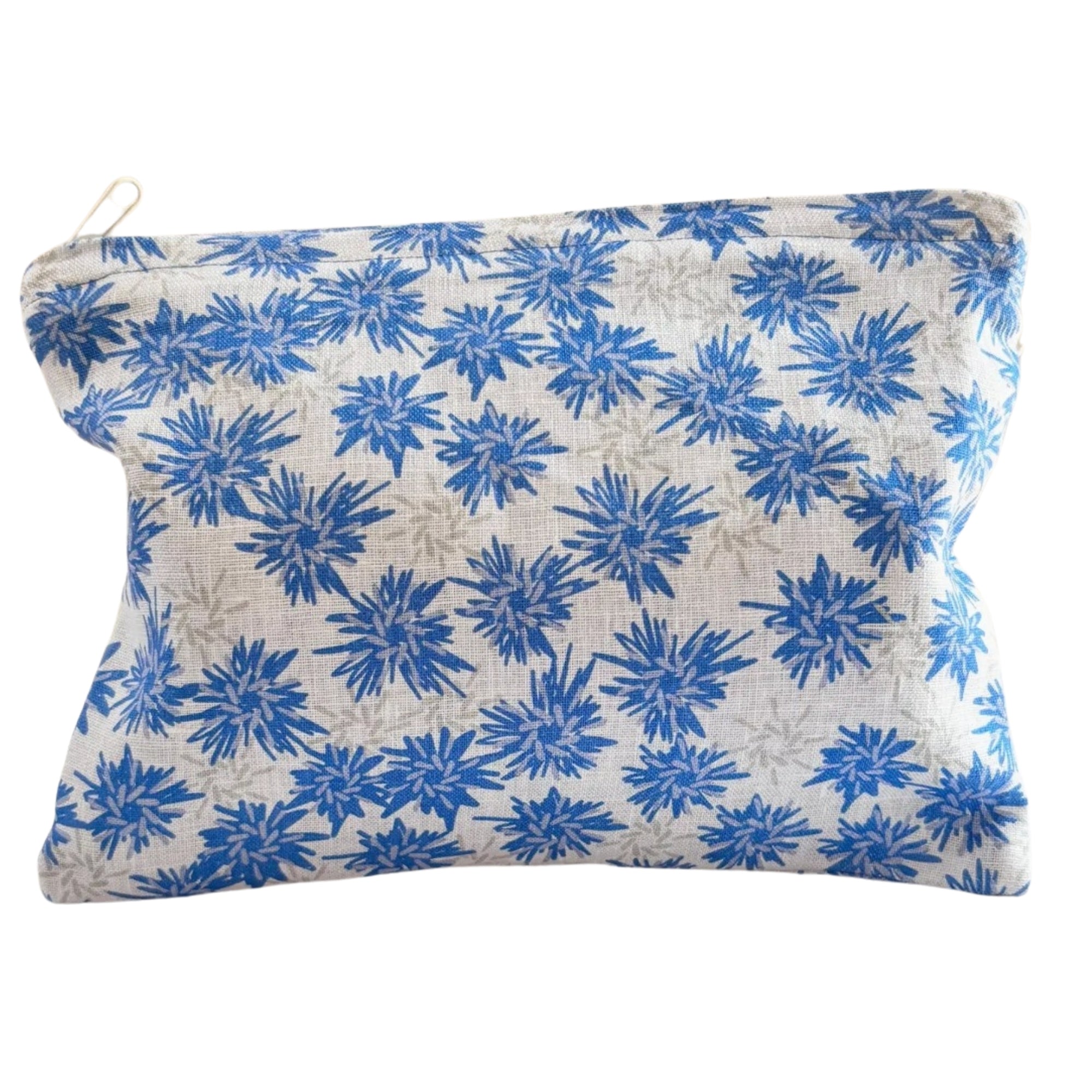 Rukki Fields Zipper Pouch in 100% Linen