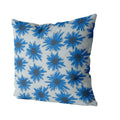 Mighty Blue Cornflower Throw Pillow Cover - 100% Linen