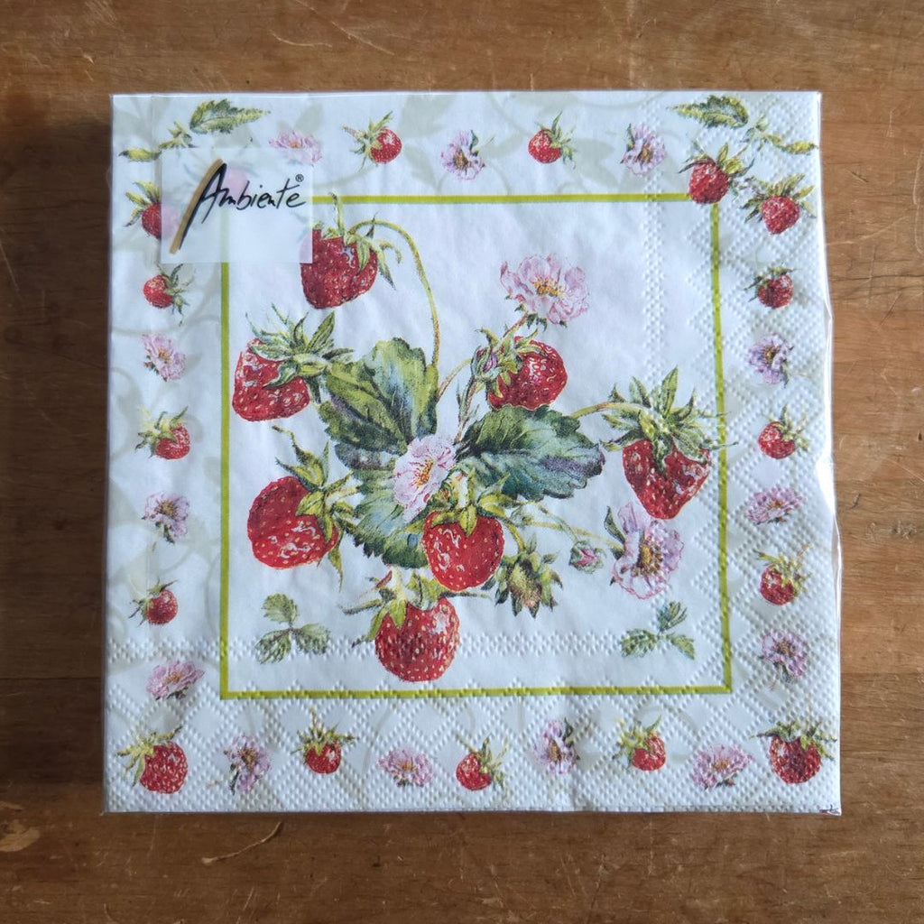 Fresh Strawberry Large Napkin Pack