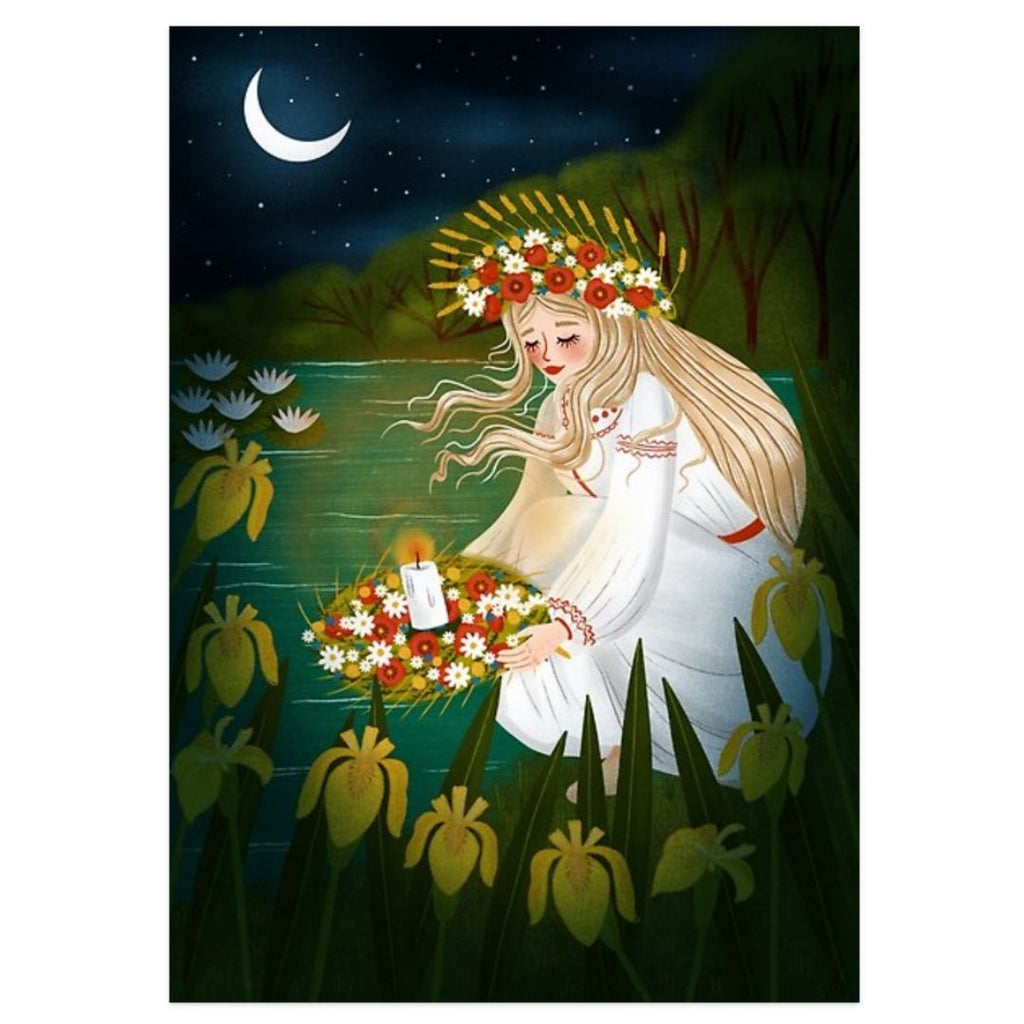 Summer Solstice - Folklore Art Postcard