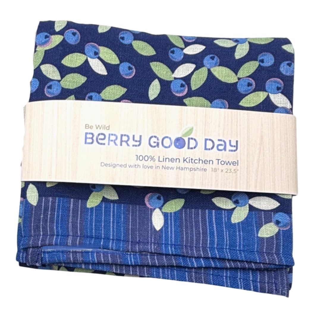 Wild Blueberry - Linen Kitchen Towel