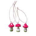 Wooden Mushroom Trio