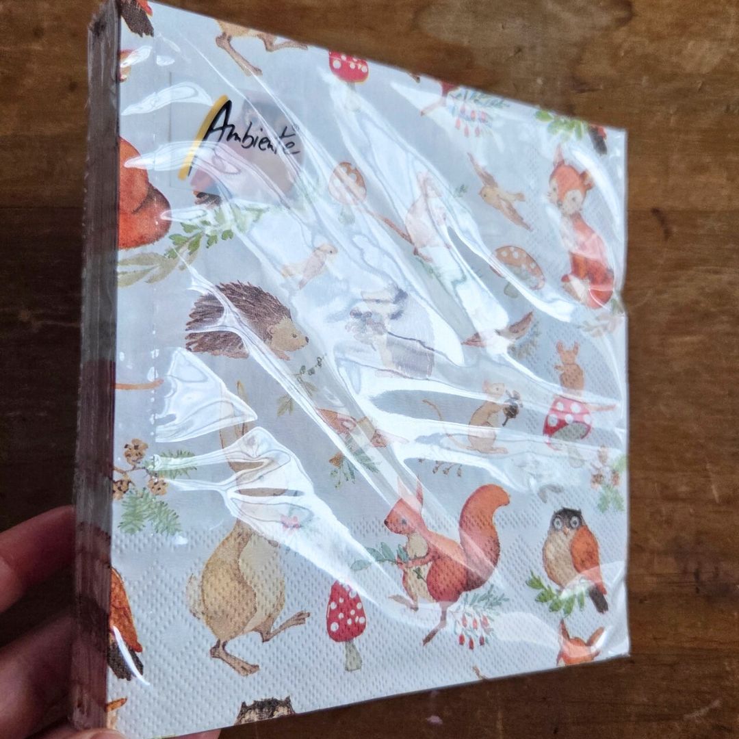 Woodland Animals Large Napkin Pack